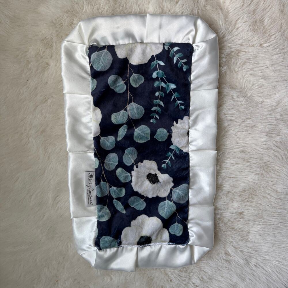 Minky Couture Mini Baby Lovey Blanket Floral Print